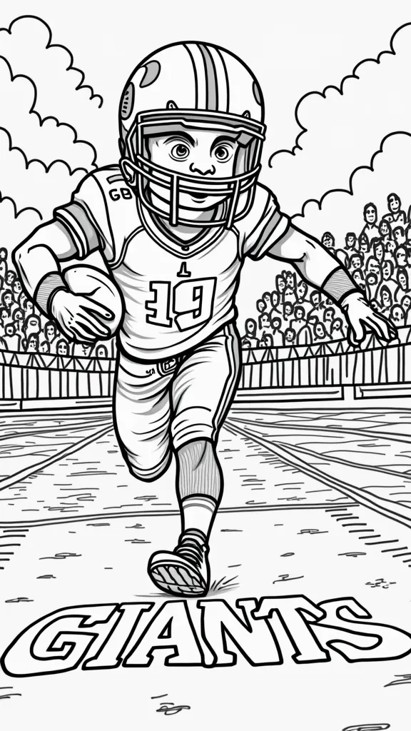 coloriages de football des géants